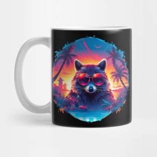 Raccoon in sunglasses Mug